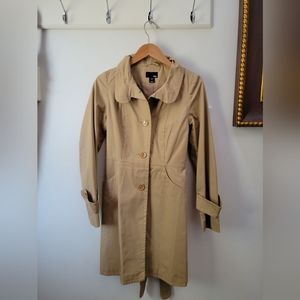 Beige H&M trench coat.  Size US6